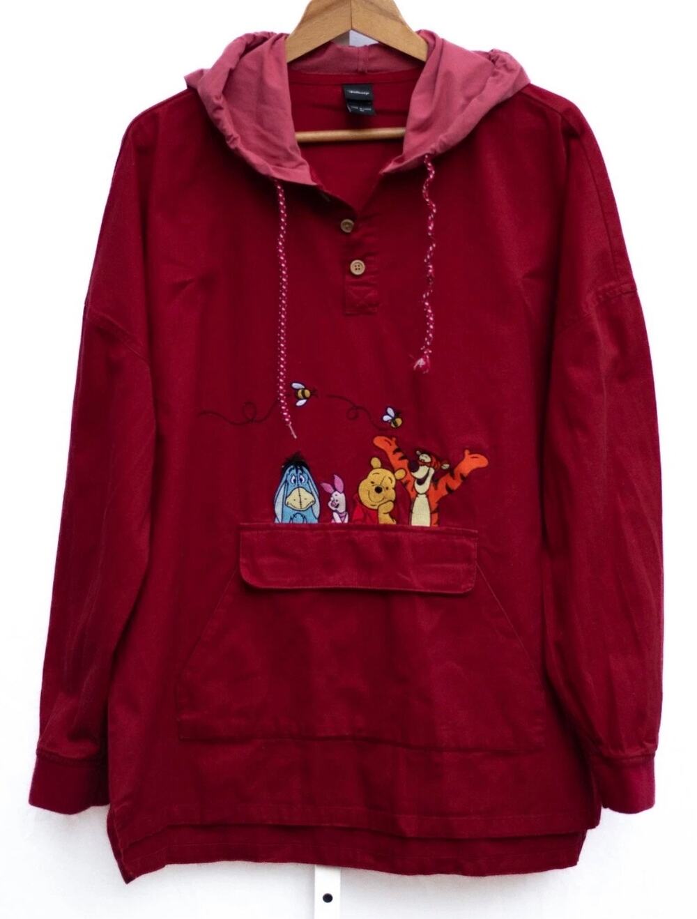 Disney Winnie the Pooh Oh Bother Hoodie Disneyland Exclusive Sz L with pockets